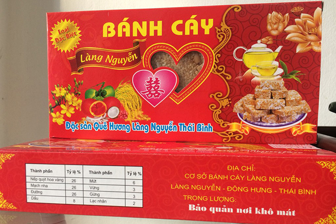 Bánh cáy làng Nguyễn - đặc sản quê lúa Thái Bình